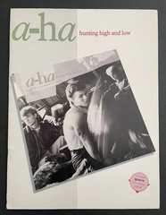 Giant Full Colour Color Poster a-ha Hunting High and Low Songbook Sheet Music