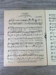 Wyoming Lullaby Sheet Music Gene Williams M. Witmark 1920 P/V