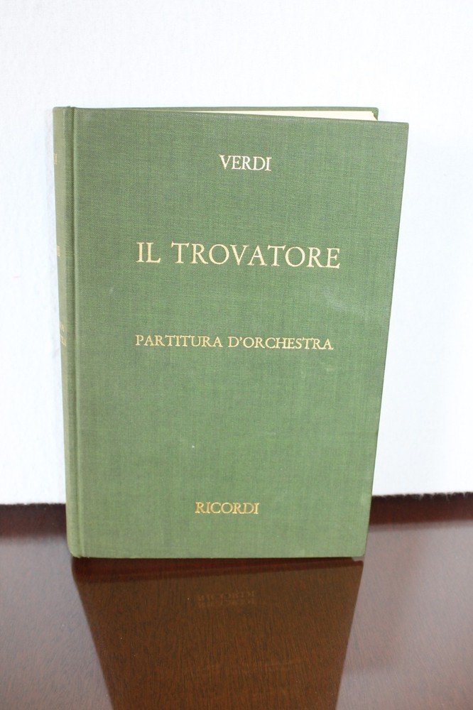 Il Trovatore Partitura D&rsquo;Orchestra ORCHESTRAL SCORE Verdi Ricordi Hardcover 1955