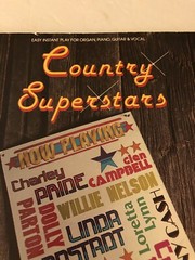 Country Superstars; Instant Play for Organ, Piano, Guitar, Vocal 1980 Vintage