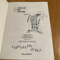 Magic of Music Children&rsquo;s Songs Piano Vocal Guitar Book 1988 Cherry Lane Music