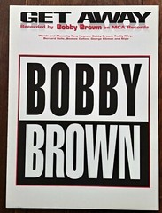 1992 Get Away Sheet Music Bobby Brown Piano Vocal Guitar NOS RARE