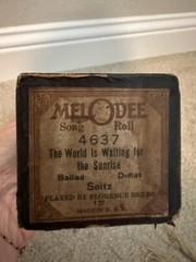 MelODee Word Player Piano Roll 4637 The World is Waiting for the Sunrise TX