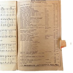 Standard Songs No. 4 Christmas Carols Sheet Music Songbook C.C. Birchard 1917