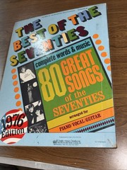 The Best of the Seventies 80 Great Songs 1976 Piano Vocal Guitar Lyrics Songbook