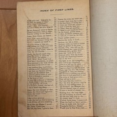Antique 1904 Songs of Worship and Grace Hymnal – L.W. Munhall Cloth Cover 5×7