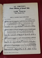 1951 Singspiration LOW VOICE #5 Five Gospel Music Songbook Baritone & Alto Solos