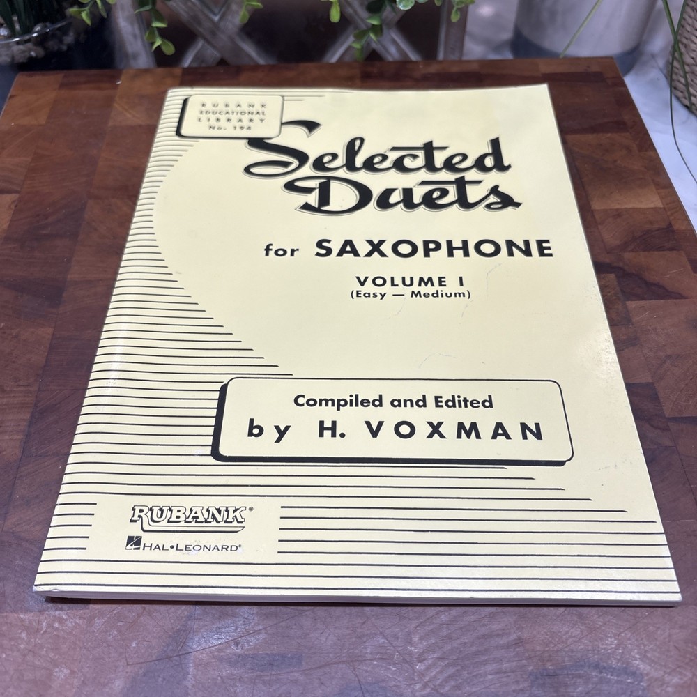 Selected Duets for Saxophone Vol. 1 Easy to Medium Alto Saxophone Sheet Music