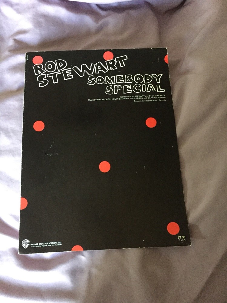 Rod Stewart Sheet Music Somebody Special 1981