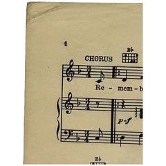 Vintage Sheet Music Irving Berlin&rsquo;s REMEMBER Std Edition 1925 Van Valkenburg