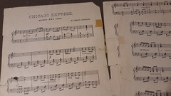 Chicago Express March Two-Step Piano Sheet Music by Percy Wenrich Vintage 1905
