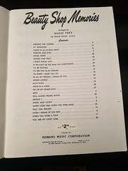 Beauty Shop Memories Sheet Music, Hugo Frey, For Female Voices, 25 hits 1951