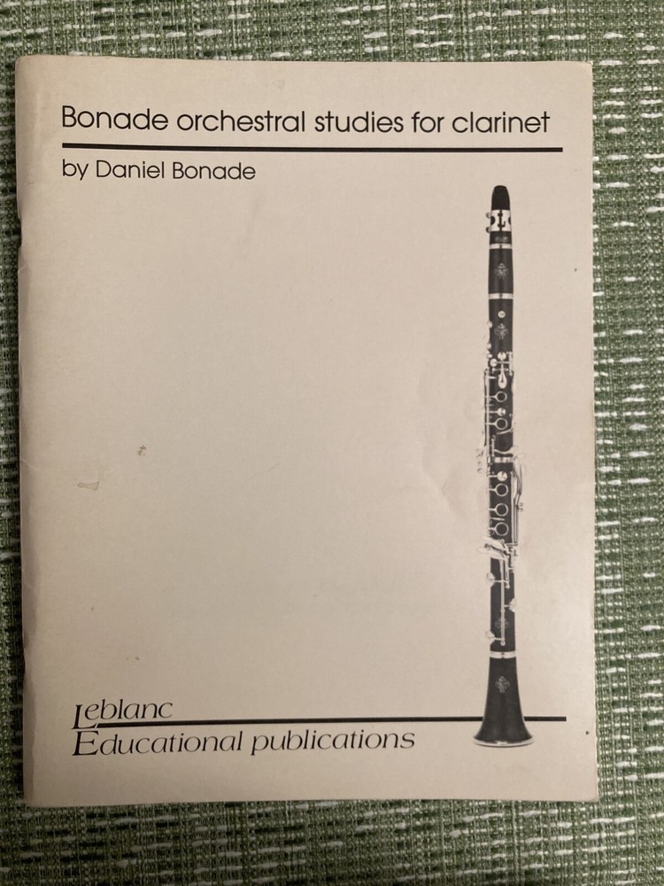 Bonade Orchestral Studies for Clarinet – Clarinet Orchestral Excerpts