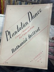 K 1930 Piano/Violin Piano Novelty Sheet Music PLANTATION DANCE By Shilkret