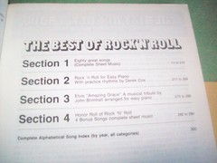 BEST OF ROCK&rsquo;N&rsquo; ROLL ELVIS TO BEATLES PIANO/VOCAL/GUITAR SHEET MUSIC BOOK 300 PG