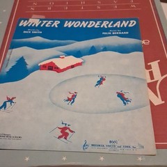 Winter Wonderland Sheet Music Holiday Solo Piano/Voice