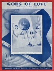 Gobs Of Love Redd Evans Sheet Music Piano Vocal Guitar 1942 Paramount USA SELLER