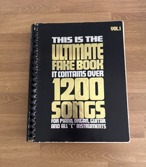 Ultimate Fake Book Contains Over 1200 Songs Piano Organ Guitar Vol 1 1981 Music