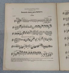 Juan Parga Guitar Sheet Music Classical Spanish Op 28 Classical Concerto Rare