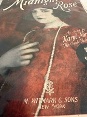 Vintage 1920s Sheet Music – “Midnight Rose” by Karyl Norman | Fox-Trot Ballad |