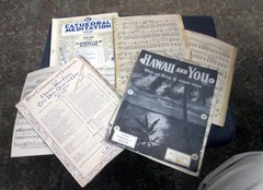 Vintage Sheet Music – Multiple Arrangements for Hawaiian Guitar by C S DeLano