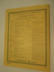 Schirmers CZERNY Op 599 Vol 146 & CLEMENTI Sonatinas Vol 40 Piano Scores