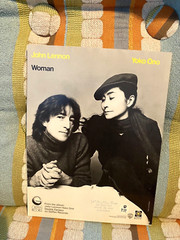 John Lennon Woman SHEET MUSIC for guitar/piano FREE SHIPPING Beatles Yoko Ono