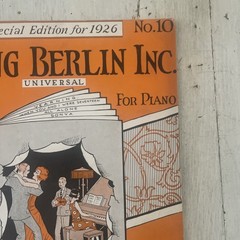 Irving Berlin Universal Dance Folio No. 10 For Piano Solo Songbook 1926 Advanced