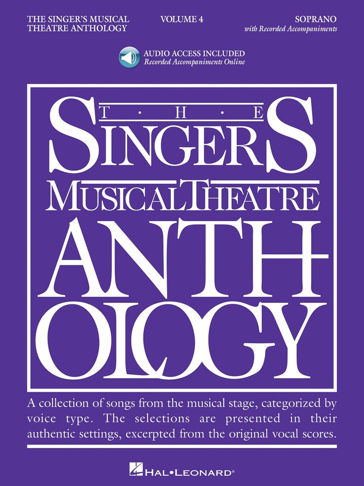 Singer&rsquo;s Musical Theatre Anthology Vol 4 Soprano Vocal Piano Book & Online Audio