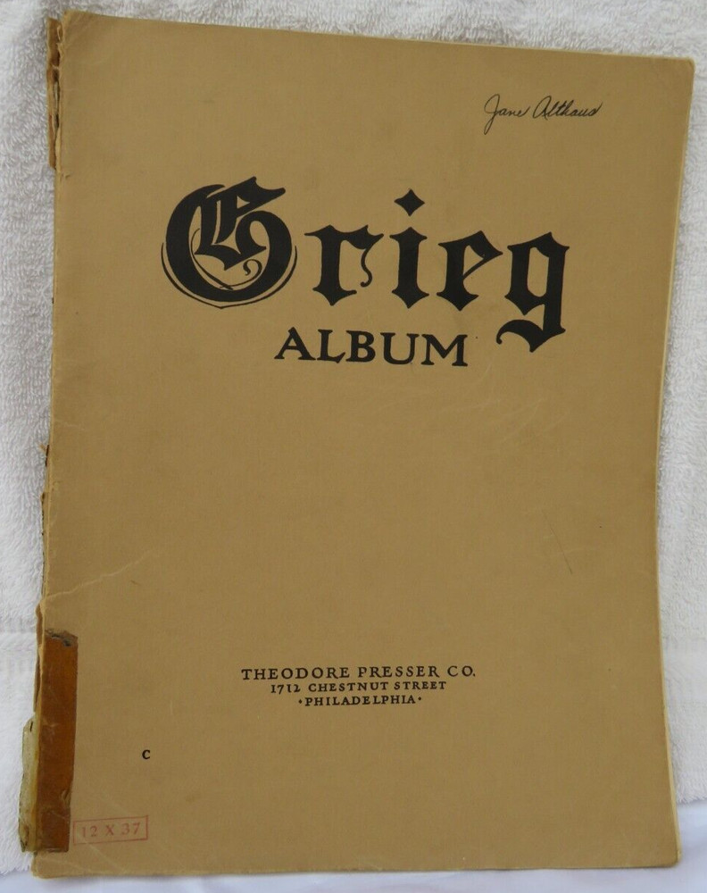 VTG-Grieg Album Collection Of The Best Compositions 112 Pages Theodore Presser