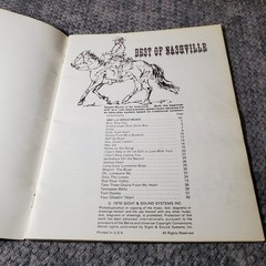 Best of Nashville Easy-Play Speed Music Songbook P/V/G Sight & Sound 1976
