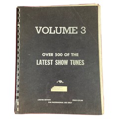 Vintage Volume Three Over 500 of the Latest Show Tunes Sheet Music Piano