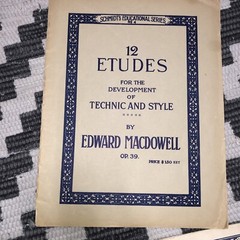 Lot Of 10 Vintage Piano Scores And Studies. Condition Varies