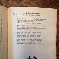 Nyimbo Za Kristo Kenyan Swahili English Songbook Hardcover 1950s GOOD