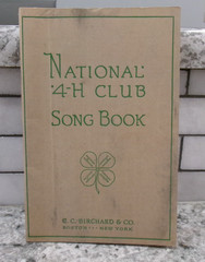 National 4-H Club Song Book –C,C, Birchard & Co, Boston/NY – 1930&rsquo;s, Vintage