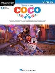 Coco Disney Movie 2017 for Violin Solo Sheet Music Play-Along Book Online Audio