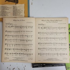 Hammond Organ Sheet Music Books Vtg 50s Lot of 6 USA Hymns Showtime