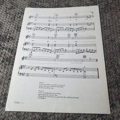 IF Sheet Music by Bread David Gates P/V/G 1971 Colgems-EMI 1702IBMT