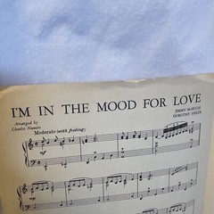 I&rsquo;m In The Mood For Love Simplified Accordion Sheet Music 1950 Robbins Music Cor