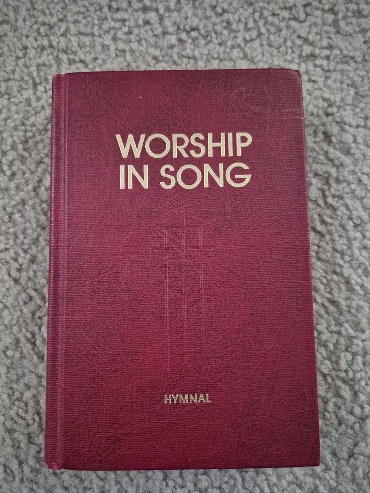 WORSHIP IN SONG Nazarene Hymnal 1972 Red Hardcover Lillenas Publishing Song Book