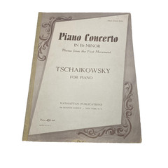 Tchaikovsky Piano Concerto Bb Minor Piano Sheet Music Manhattan 1941 Vintage