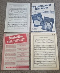 Vintage 1940 & 1950 Sheet Music Various Artists Various Publishing Musicals (14)