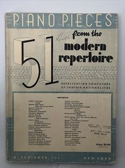 1940 Vintage Schirmer 51 Piano Pieces from the Modern Repertoire Sheet Music