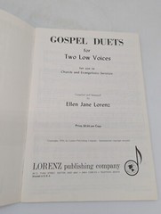 Vtg Sheet Music Lot Gospel Duets Low Voice Solos Let&rsquo;s Sing Duets Treble Trios