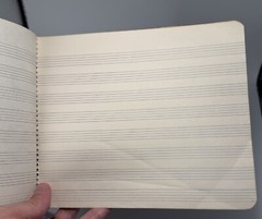 Vintage WESTAB Mozart Music Book No. 748 Spiral Bound 10¢ Staff Paper Blank Pgs