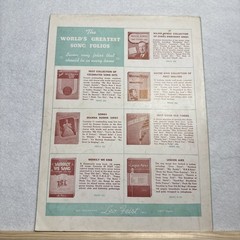 VTG Sheet Music 1940 “Blue Lovebird” 20th Century-Fox film Lillian Russell