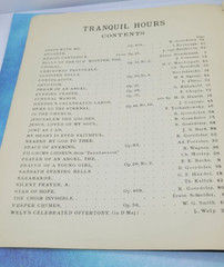 Tranquil Hours Collection Piano-Forte Music Sabbath Diversion 1901 Theodore