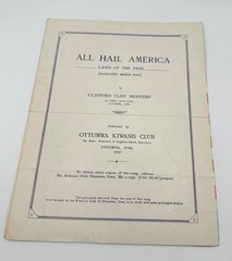 All Hail America Land of the Free Vintage Sheet Music Patriotic 1940 USA WWII