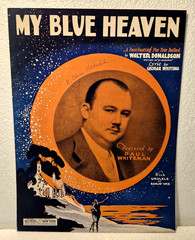 Lot of 2- SHEET MUSIC « MY BLUE HEAVEN » (FOX TROT) – 1927
