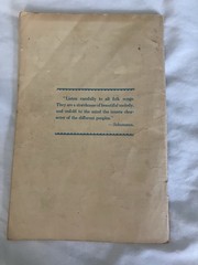 Fun and Folk Songs Sheet Music Book 1949 The Westminster Press Voice Lyrics Word